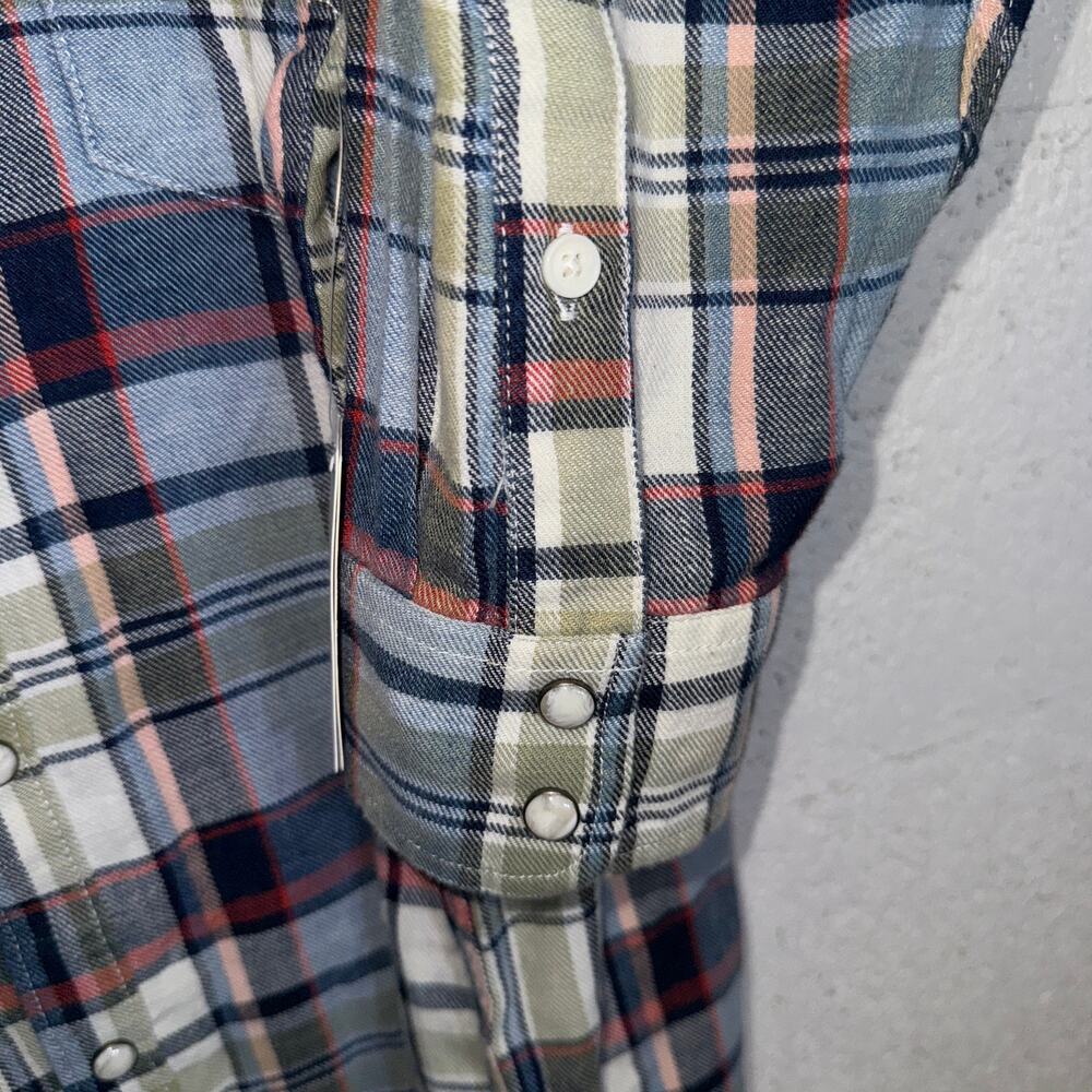 Lucky Brand Men's Indigo long sleeve Western Shirt Multi XL $90 - Picture 9 of 9